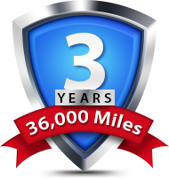 3 Years / 36,000 mile Nationwide Auto Repair Warranty