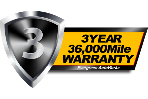 We Now Provide a 3 Year/36,000 Mile Warranty on Our Repairs